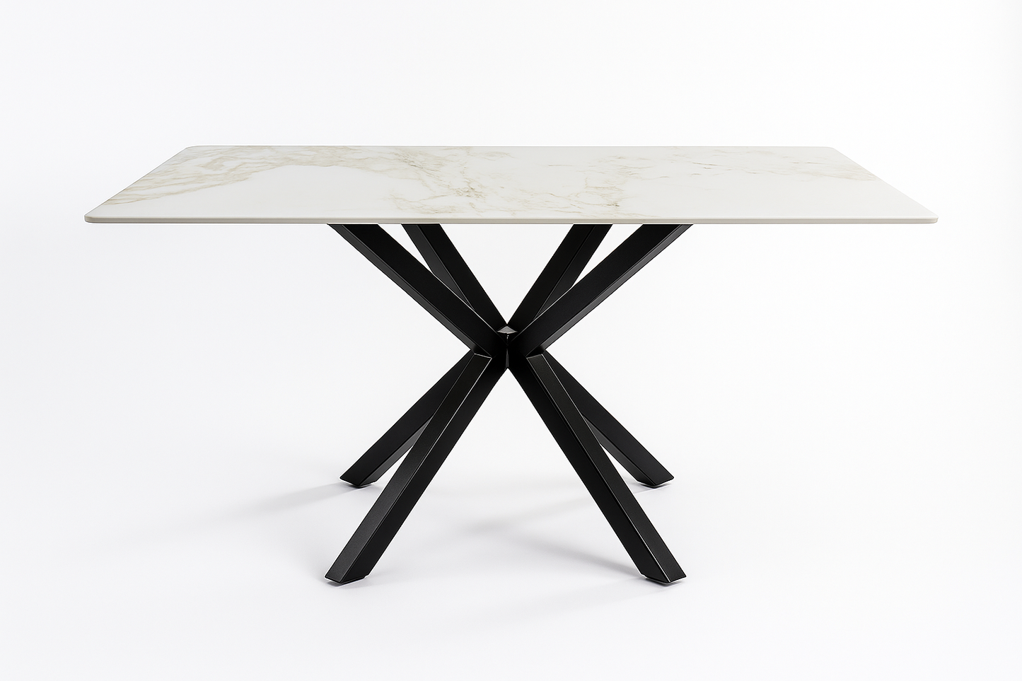 TAVOLO IN CERAMICA DA PRANZO CON SUPERFICIE LUCIDA 150x90x76hcm