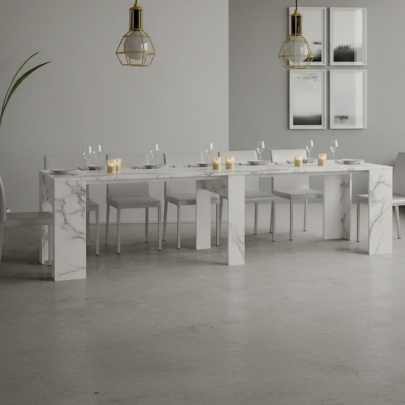 TAVOLO CONSOLLE ALLUNGABILE FINO A 3 METRI - 12 POSTI