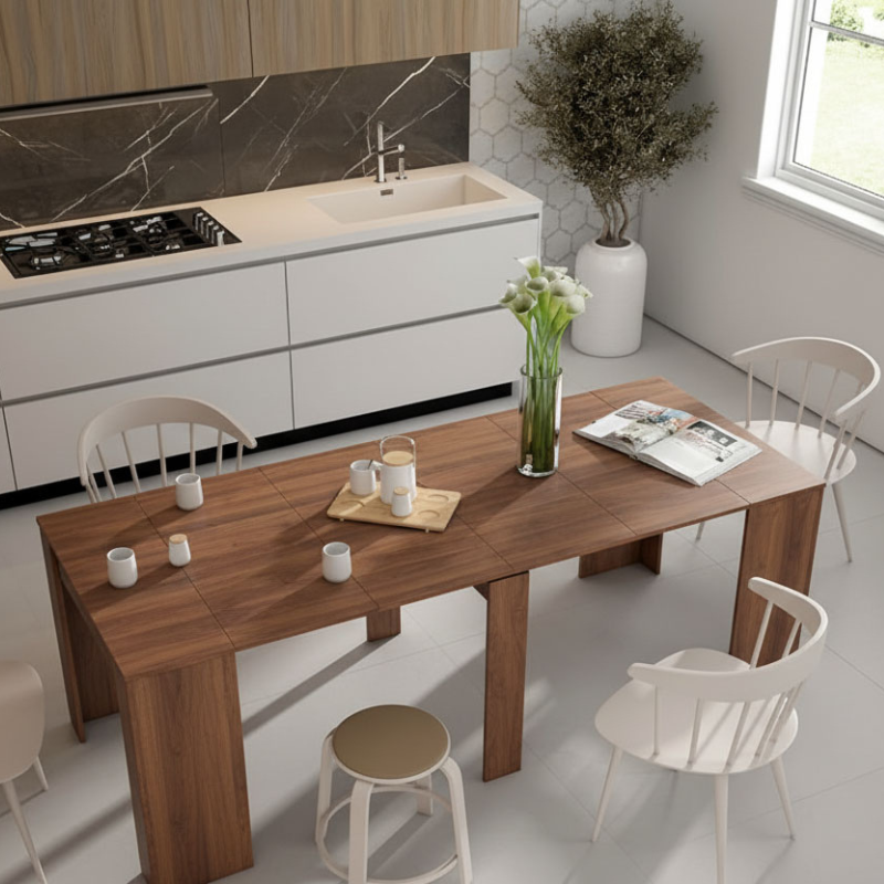 TAVOLO CONSOLLE ALLUNGABILE FINO A 3 METRI - 12 POSTI