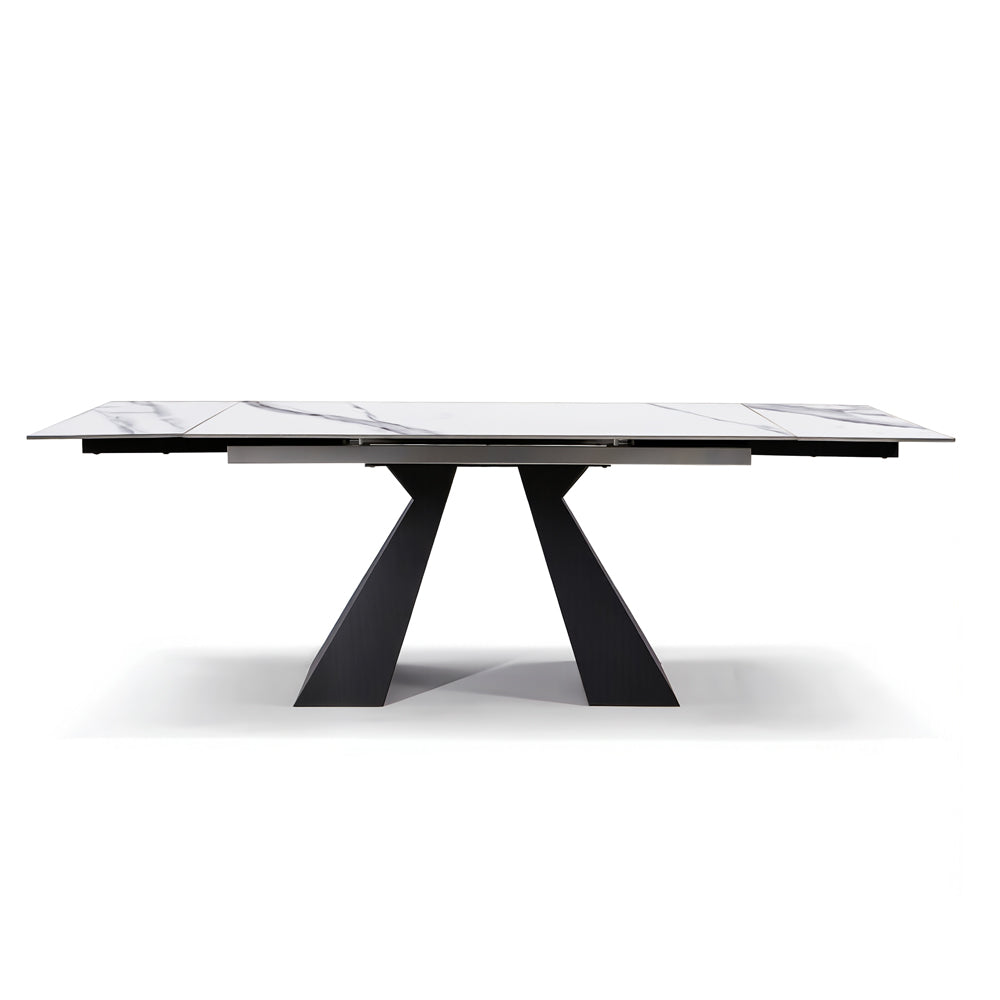 TAVOLO MODERNO CYBERT CALCATTA ALLUNGABILE  IN CERAMICA 160-240X90 CM
