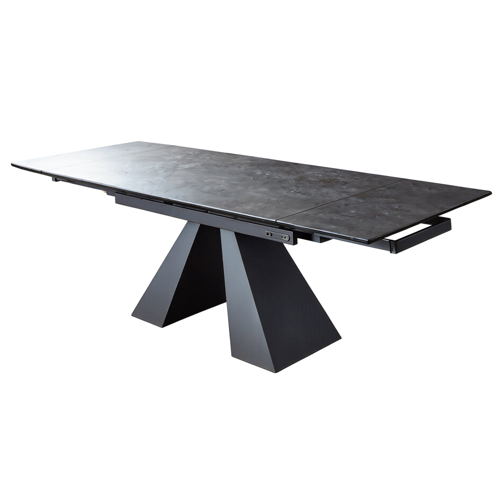 TAVOLO MODERNO CYBERT CALCATTA ALLUNGABILE  IN CERAMICA 160-240X90 CM