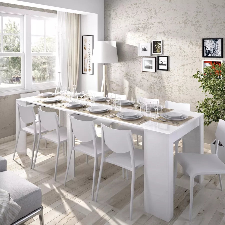 TAVOLO CONSOLLE ALLUNGABILE FINO A 3 METRI - 12 POSTI